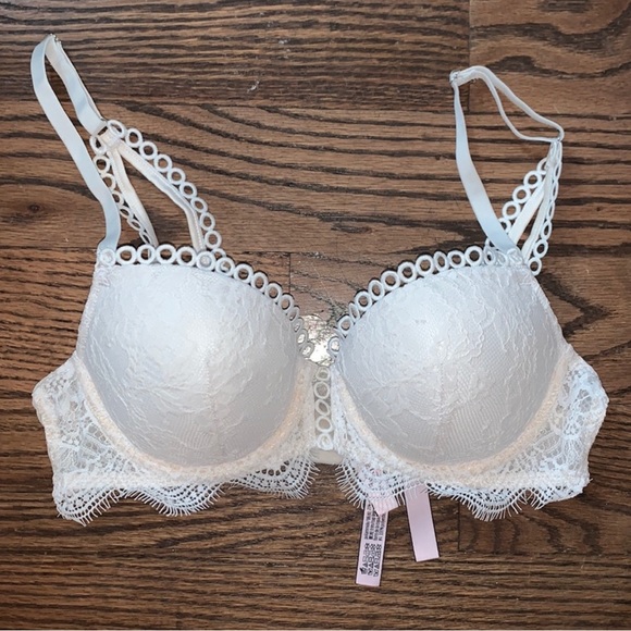 Victoria's Secret Other - NWOT VS Victoria’s Secret Angels Demi Lace White Bra 32C